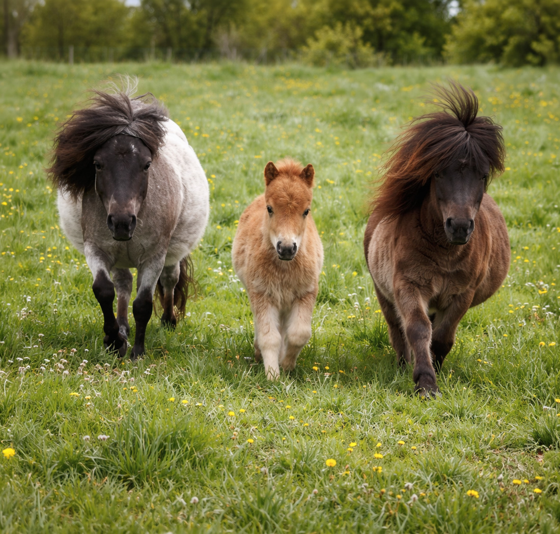 Activités avec les poneys Shetland