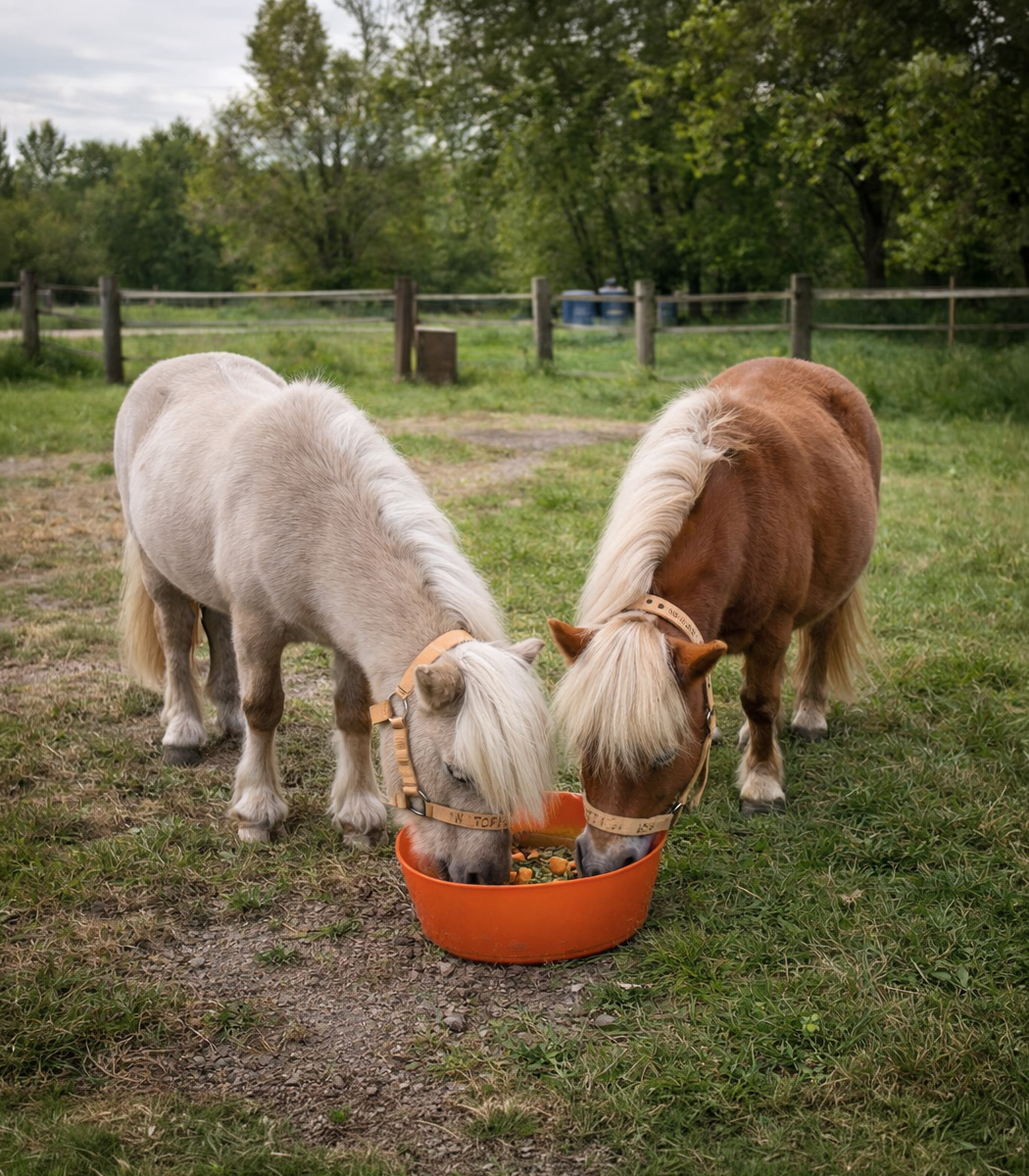 Alimentation du poney Shetland
