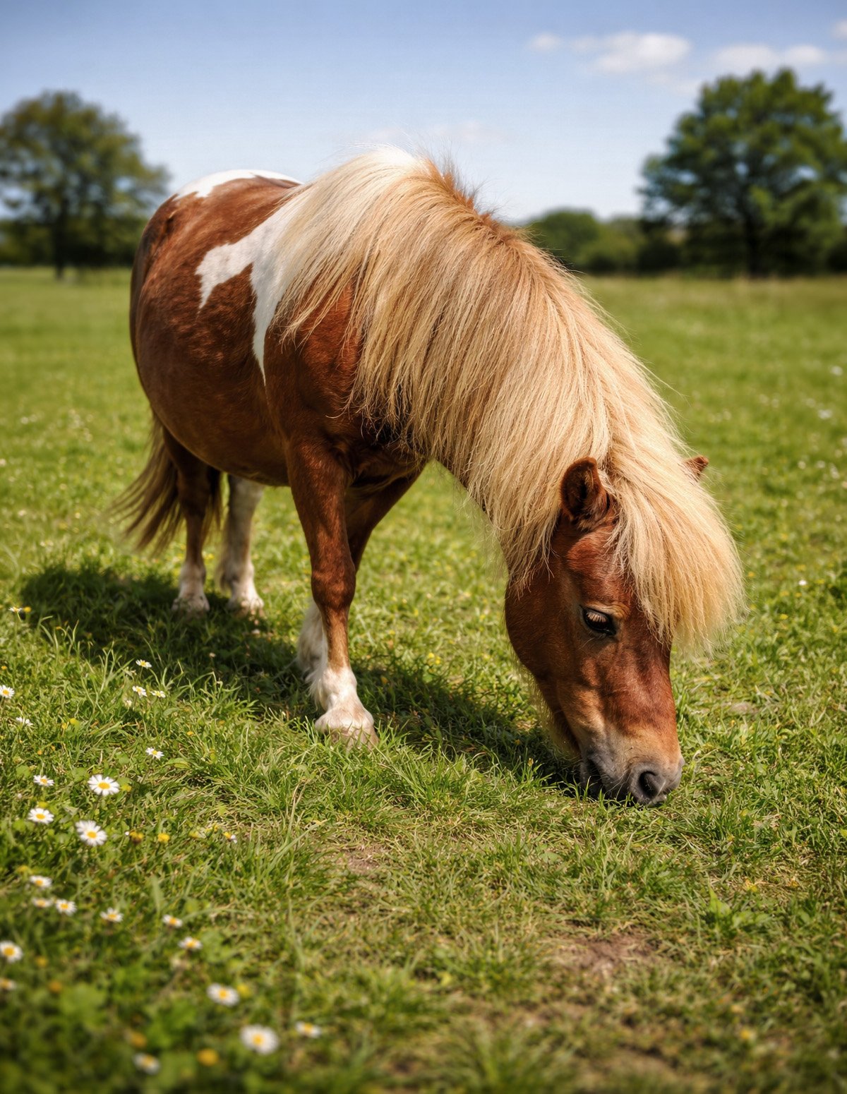 Portrait d'un poney Shetland