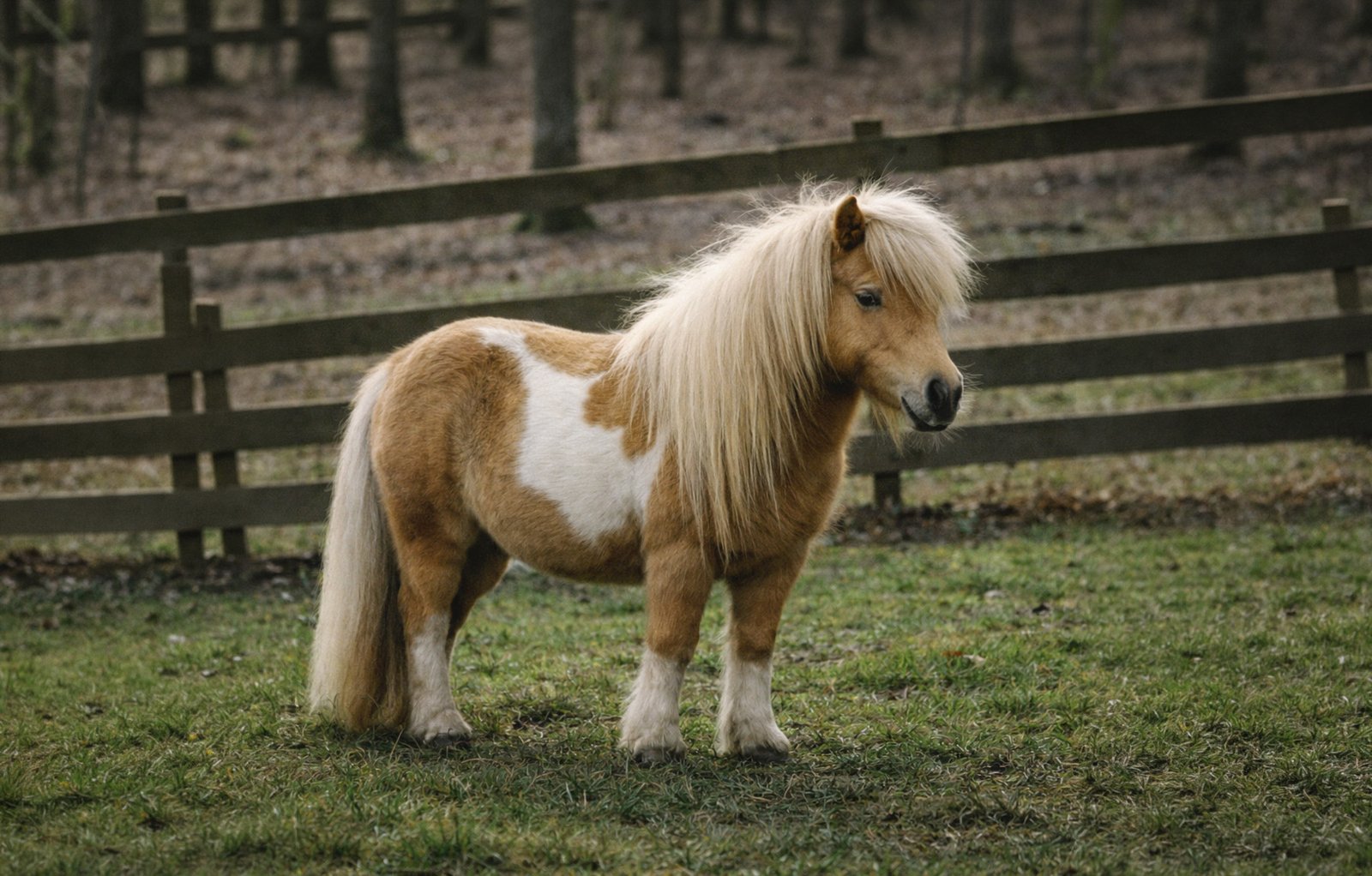 Poney Shetland dans son pâturage
