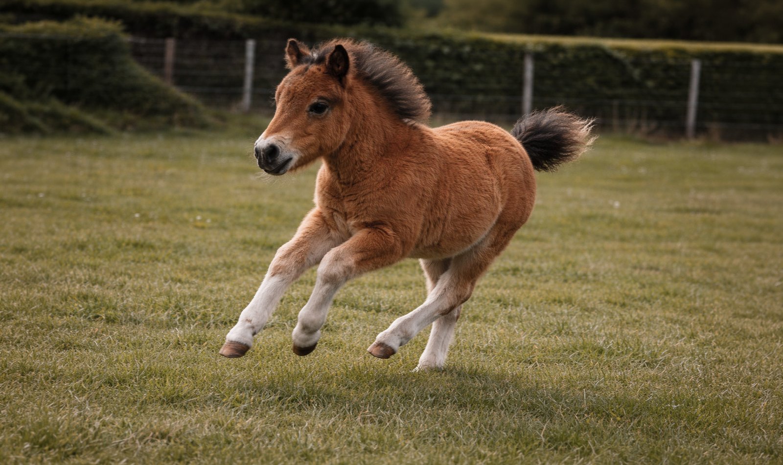 Shetland découvrant son nouvel environnement