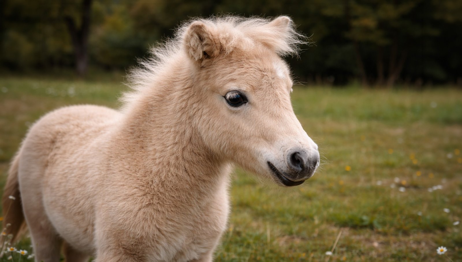 Shetland dans son pâturage